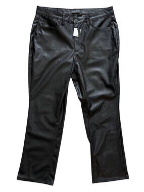 Judy Blue Pants New Size 18W Black Faux Leather Control Top 88755 High Waist